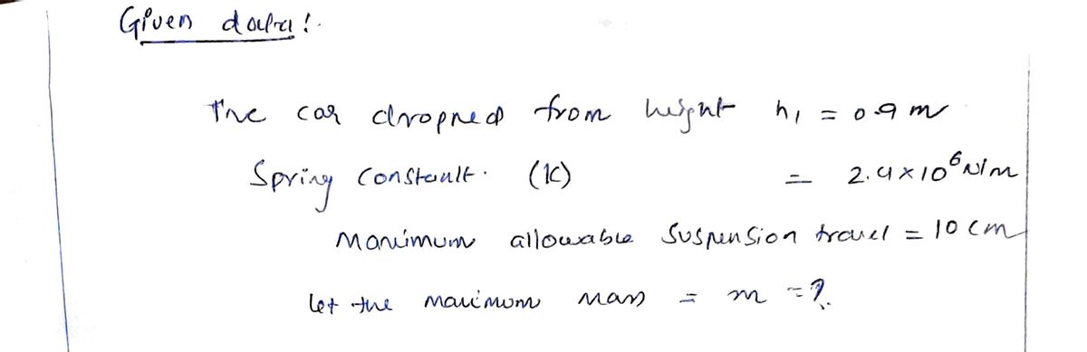 Mechanical Engineering homework question answer, step 1, image 1